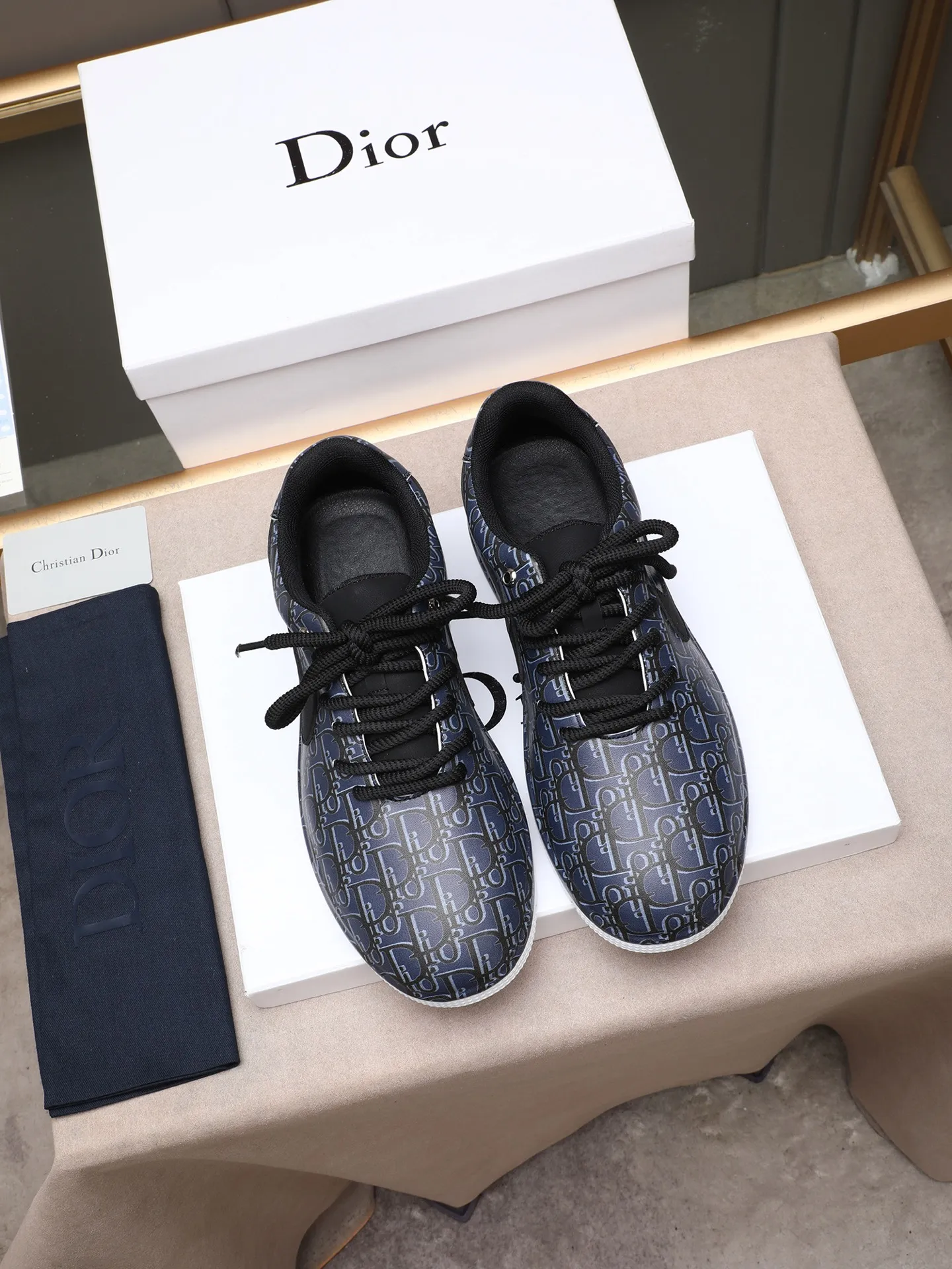 🔥🔥🔥Men's shoes💰560 [Leather bag sole craftsmanship] Dior European station men's shoes new internet celebrity 🔥🔥🔥 popular dad genuine leather bag sole inner layer high men's shoes, made of first-layer cowhide ➕Imported custom materials popular breathable, comfortable and soft leather sports shoes, breathable mesh lining, leather insole, size 38-44 (45 46 custom-made)